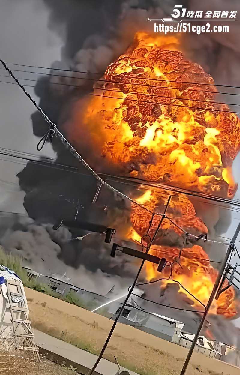 山东聊城阳谷突发大火 华泰化工石蜡料场烟雾冲天 厂区爆炸居民以为地震